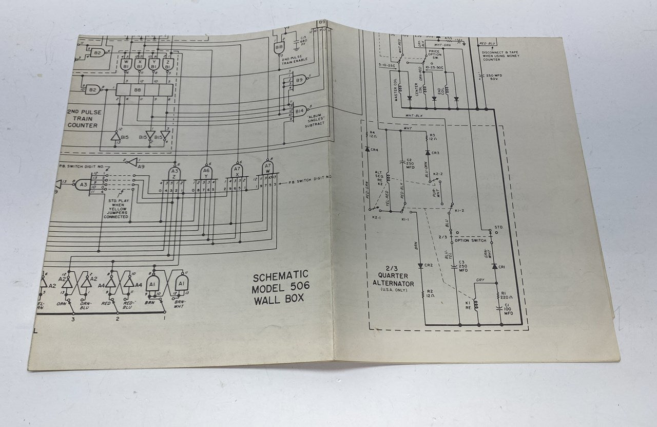 Rock-Ola 506 Wall Box Schematic