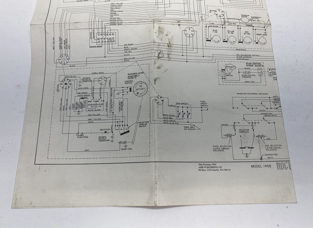 Rock-Ola 1458 Schematics