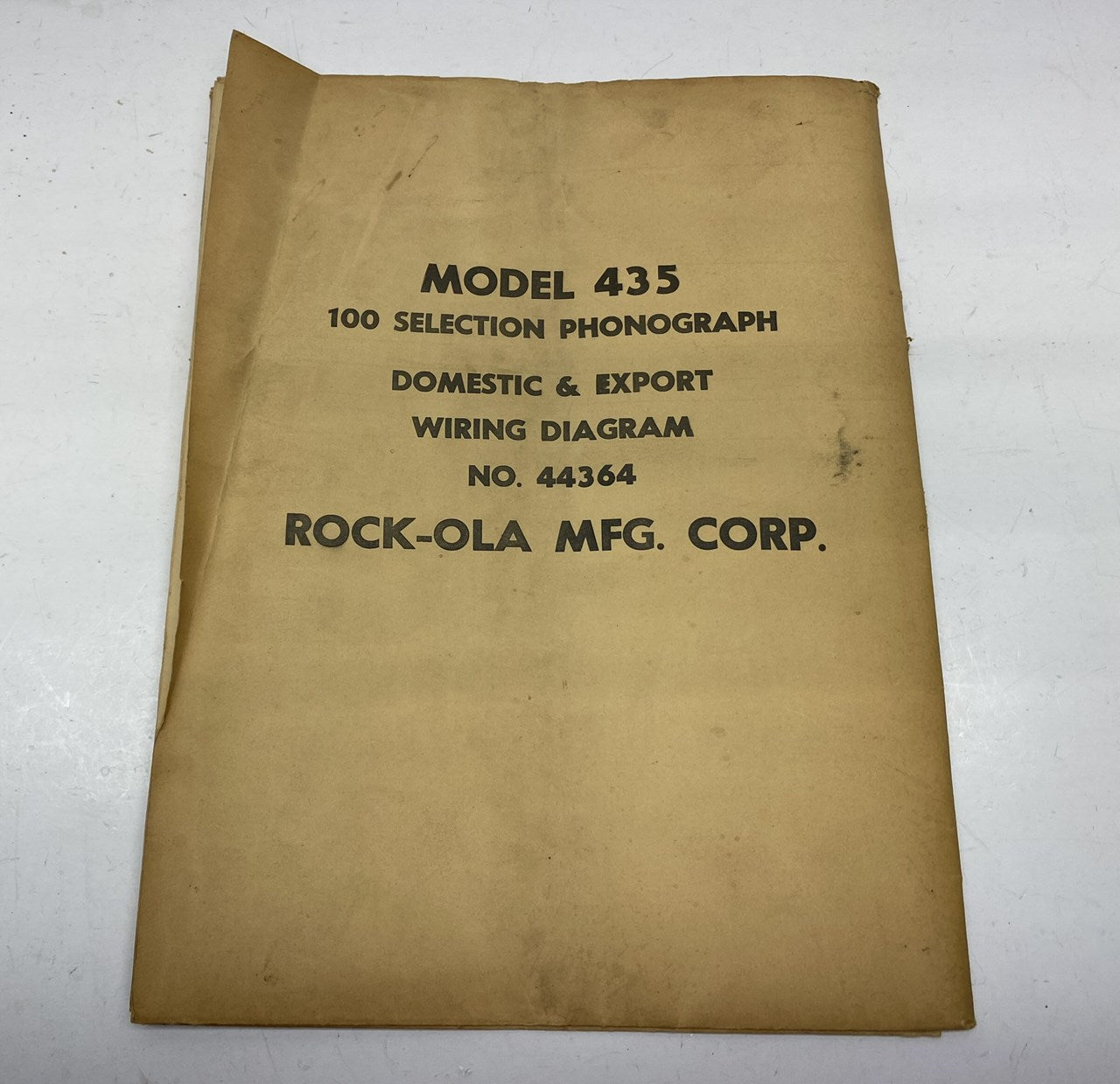 Rock-Ola 435 Wiring Diagram