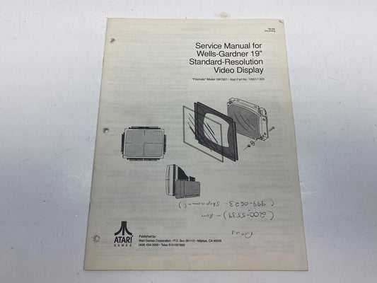 Wells Gardner Primastic Model 19K7601