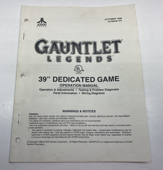 Gauntlet Legends Dedicated (39" Monitor)