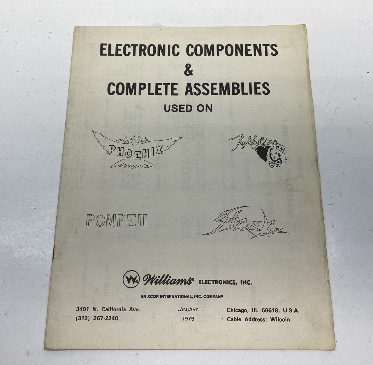 Williams Electronic Components Used on Phoenix...