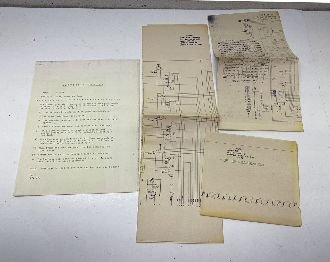 Clowns Schematics (Midway)