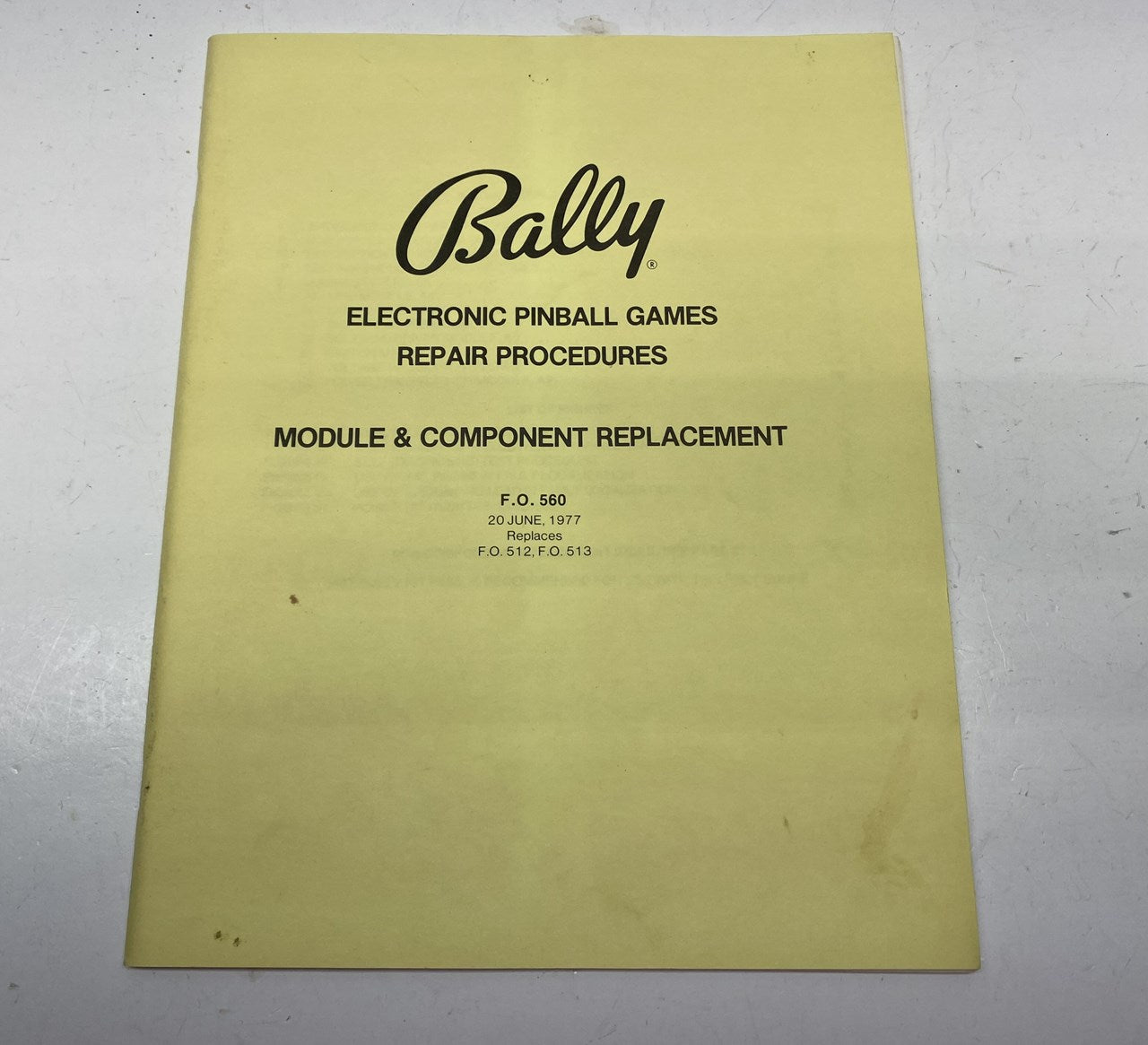 Bally Electronic Pinball Repair: Module and Component