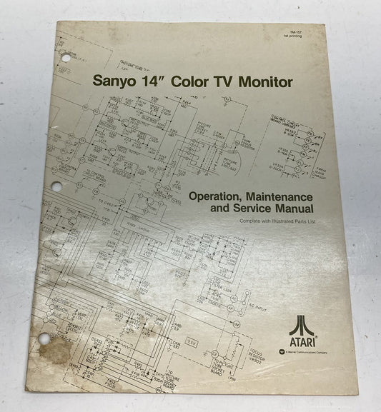 Sanyo 14" Color TV Monitor Manual