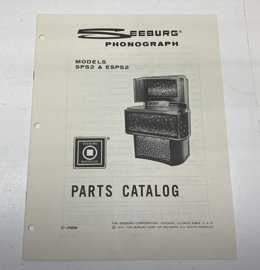 Seeburg SPS2 and ESPS2 Parts Catalog