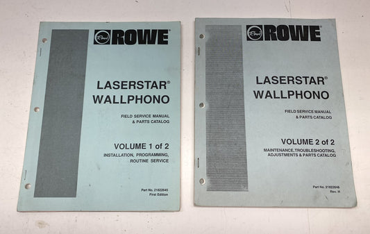 Rowe LaserStar Wallphono Volumes 1 and 2 Manuals