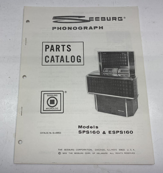 Seeburg SPS160 & ESPS160 Parts Catalog