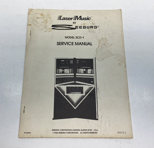 Seeburg Laser Music Model SCD-1 Service Manual