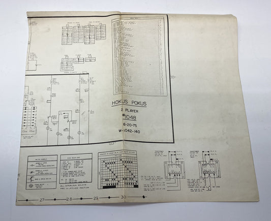 Hokus Pokus (Bally) Schematics