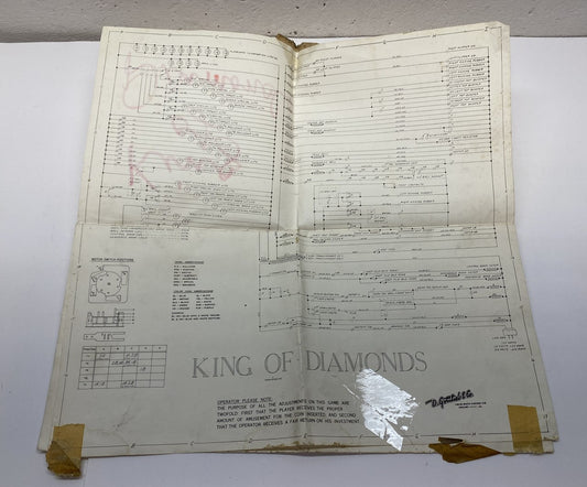 King of Diamonds (Gottlieb) Schematics