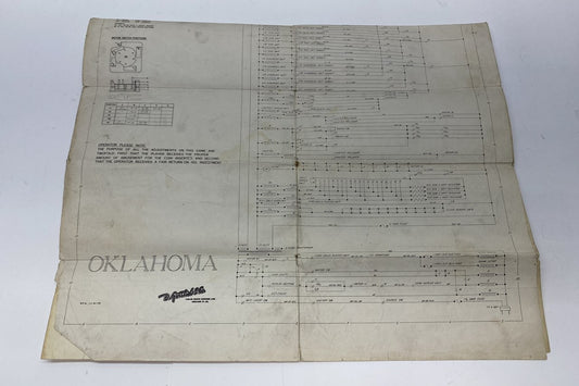 Oklahoma (Gottlieb) Schematics