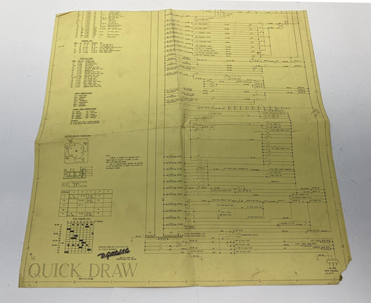 Quick Draw (Gottlieb) Schematics