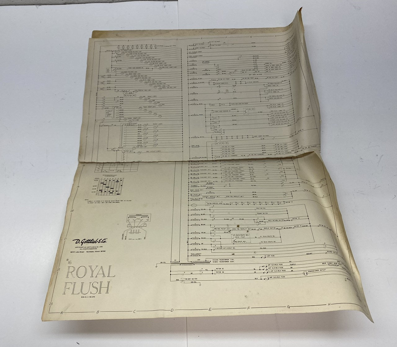 Royal Flush (Gottlieb) Schematics