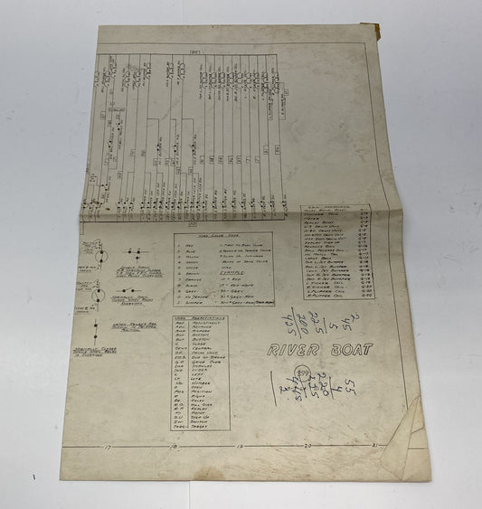 River Boat (Williams) Schematics