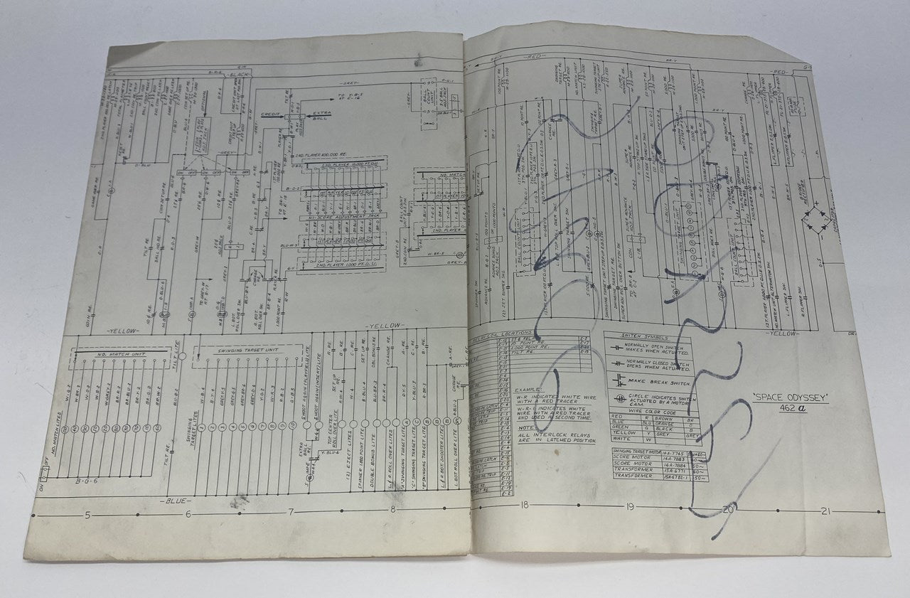 Space Odyssey (Williams) Schematics