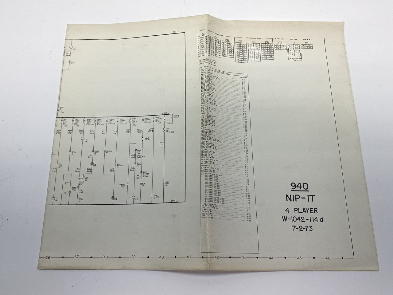 Nip-It (Bally) Schematics