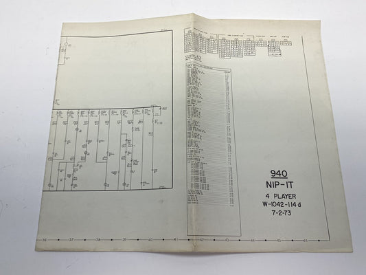 Nip-It (Bally) Schematics