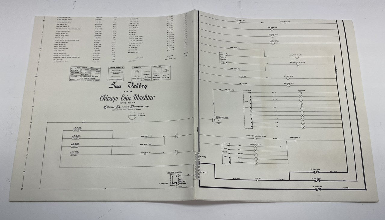 Sun Valley Schematics (Chicago Coin)