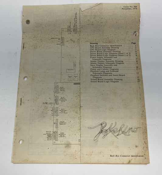 Pokerino (Williams) Schematics