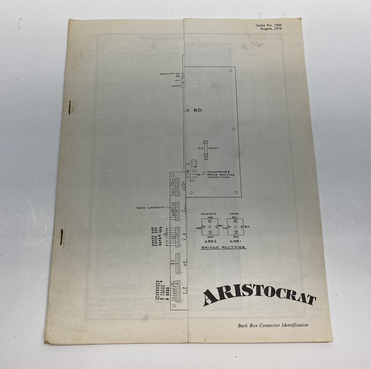 Aristocrat (Williams) Schematics