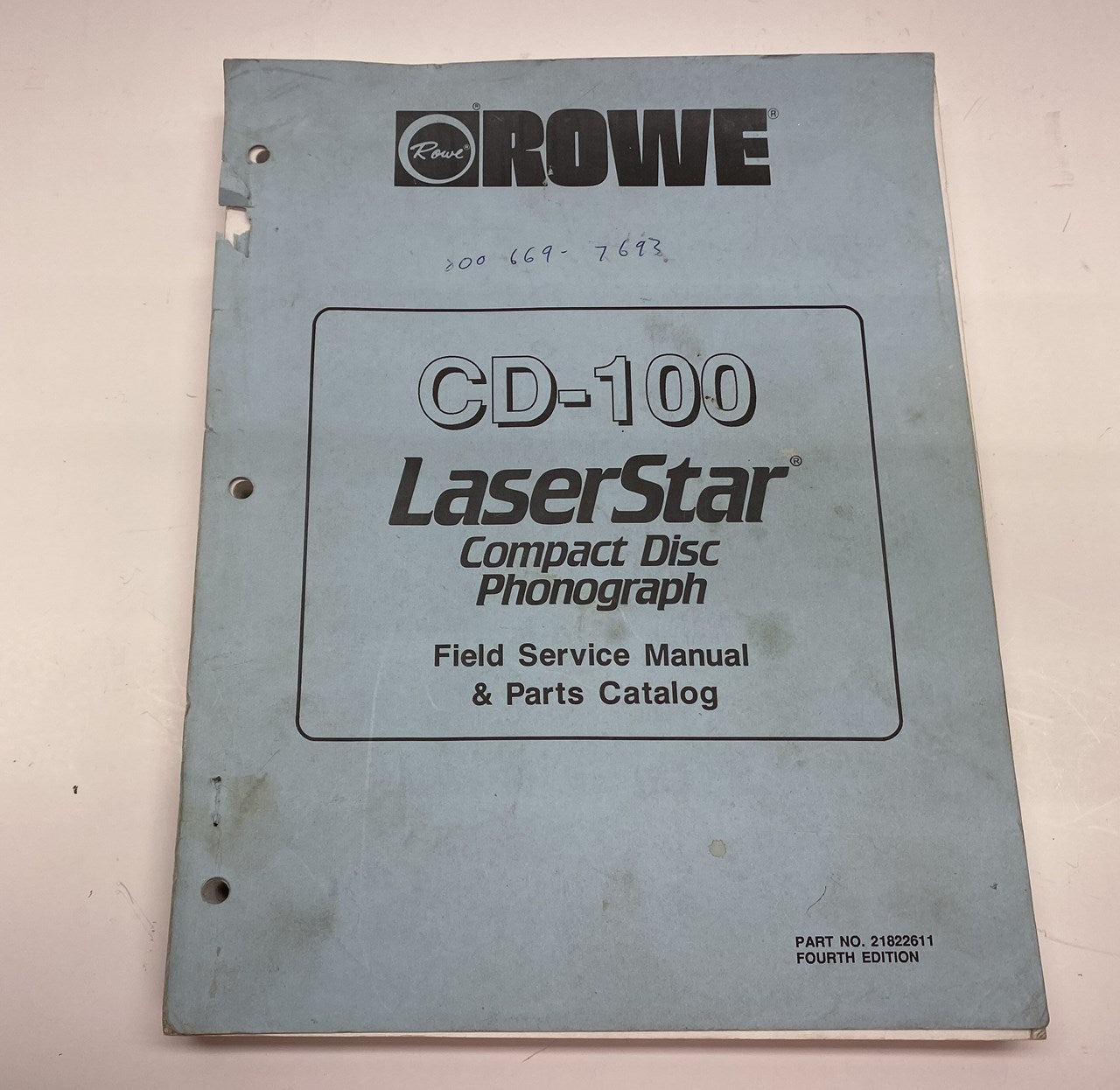 Rowe CD100 LaserStar Manual