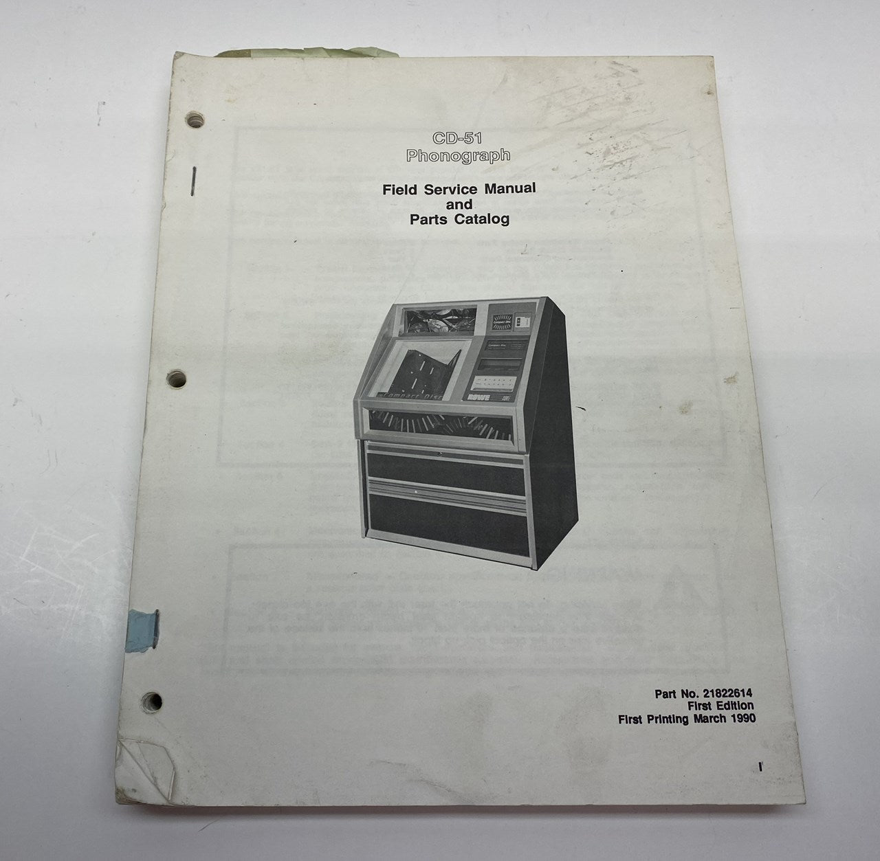 Rowe CD-51 Manual (Missing Cover)