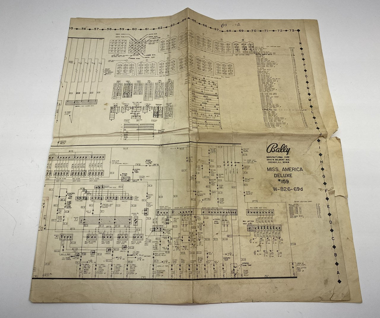 Miss America Deluxe Bingo Schematic