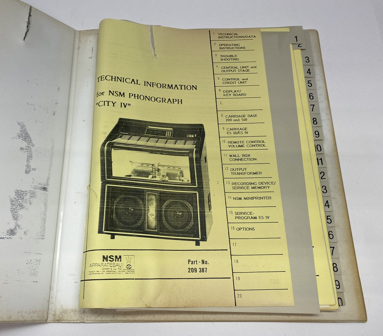 NSM City IV Service Binder