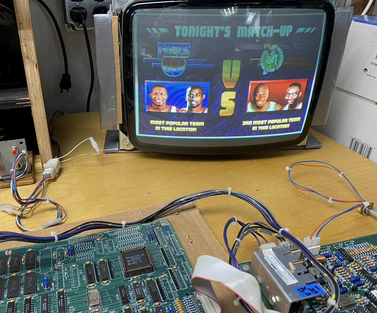 NBA Jam Tournament Edition Circuit Board, Works