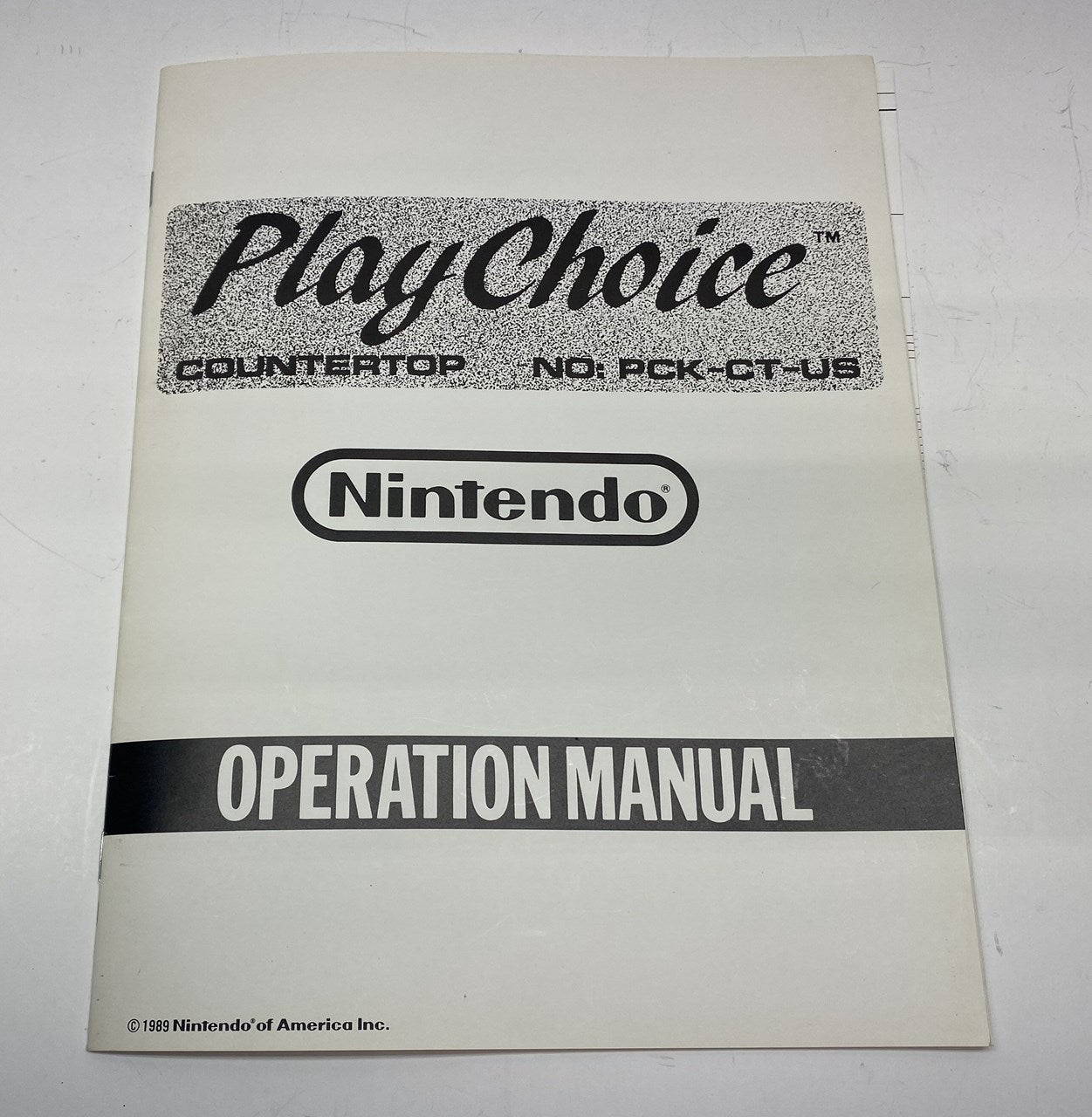 PlayChoice Countertop Manual