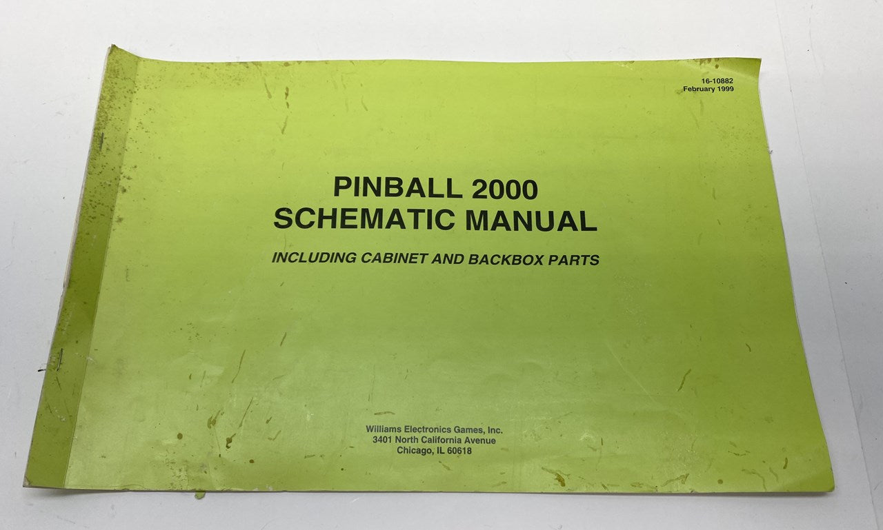 Williams Pinball 2000 Schematics