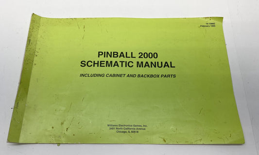 Williams Pinball 2000 Schematics