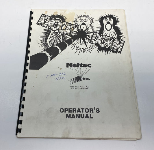 Knock Down Operator's Manual