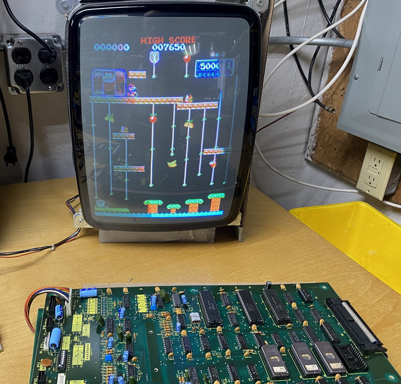 Donkey Kong Junior (Rebuilt, new Sockets!)