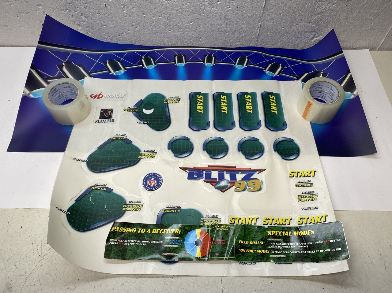 NFL Blitz '99 CPO and Decals (NOS)