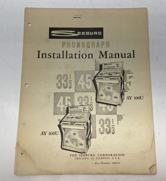 Seeburg AY100U and AY160U Installation Manual