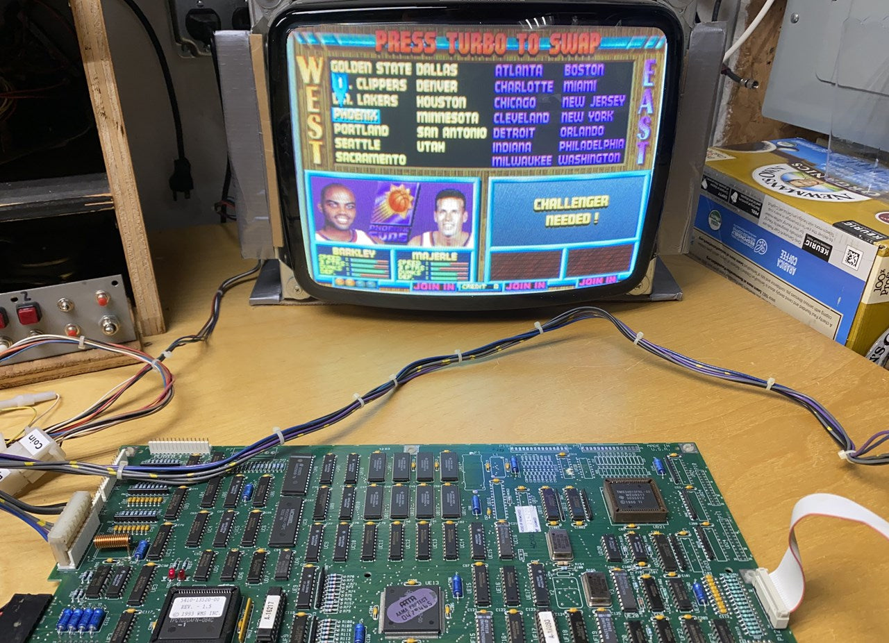 NBA Jam Jamma Circuit Board, Works