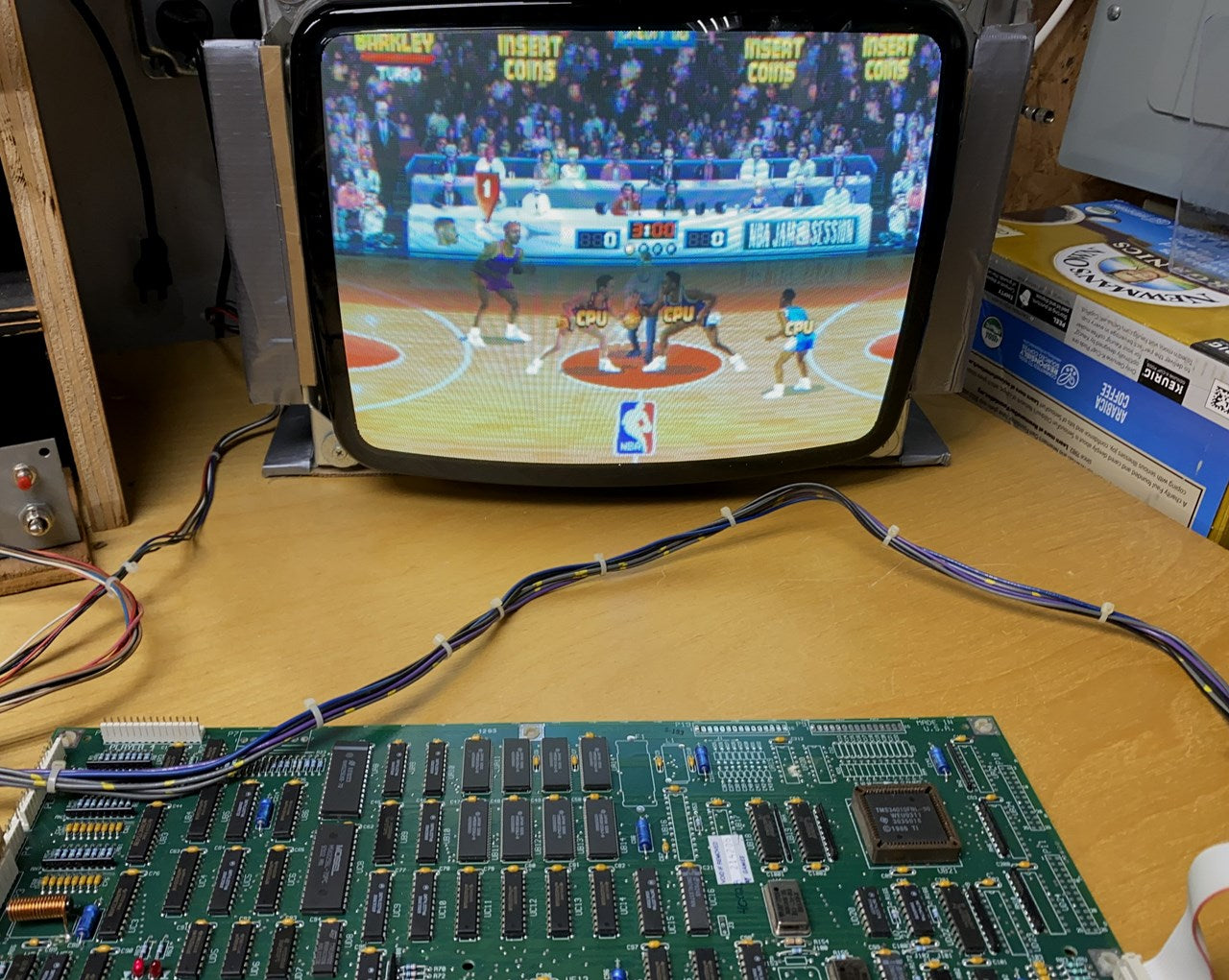 NBA Jam Jamma Circuit Board, Works