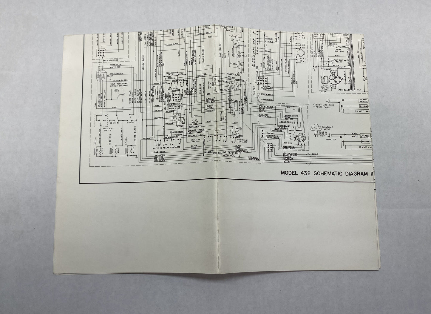 Rock-Ola 432 Wiring Diagram