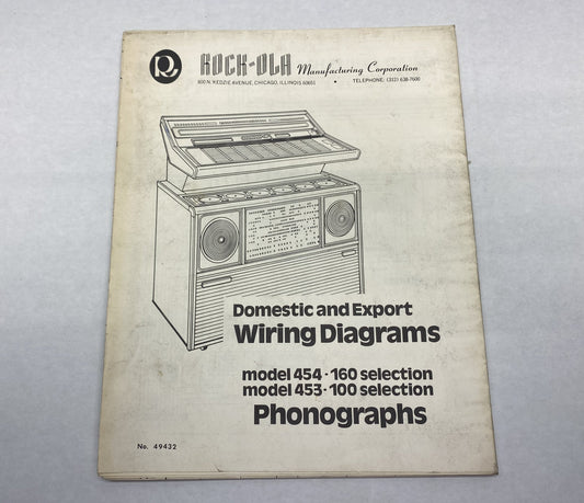 Rock-Ola 454 and 453 Wiring Diagram