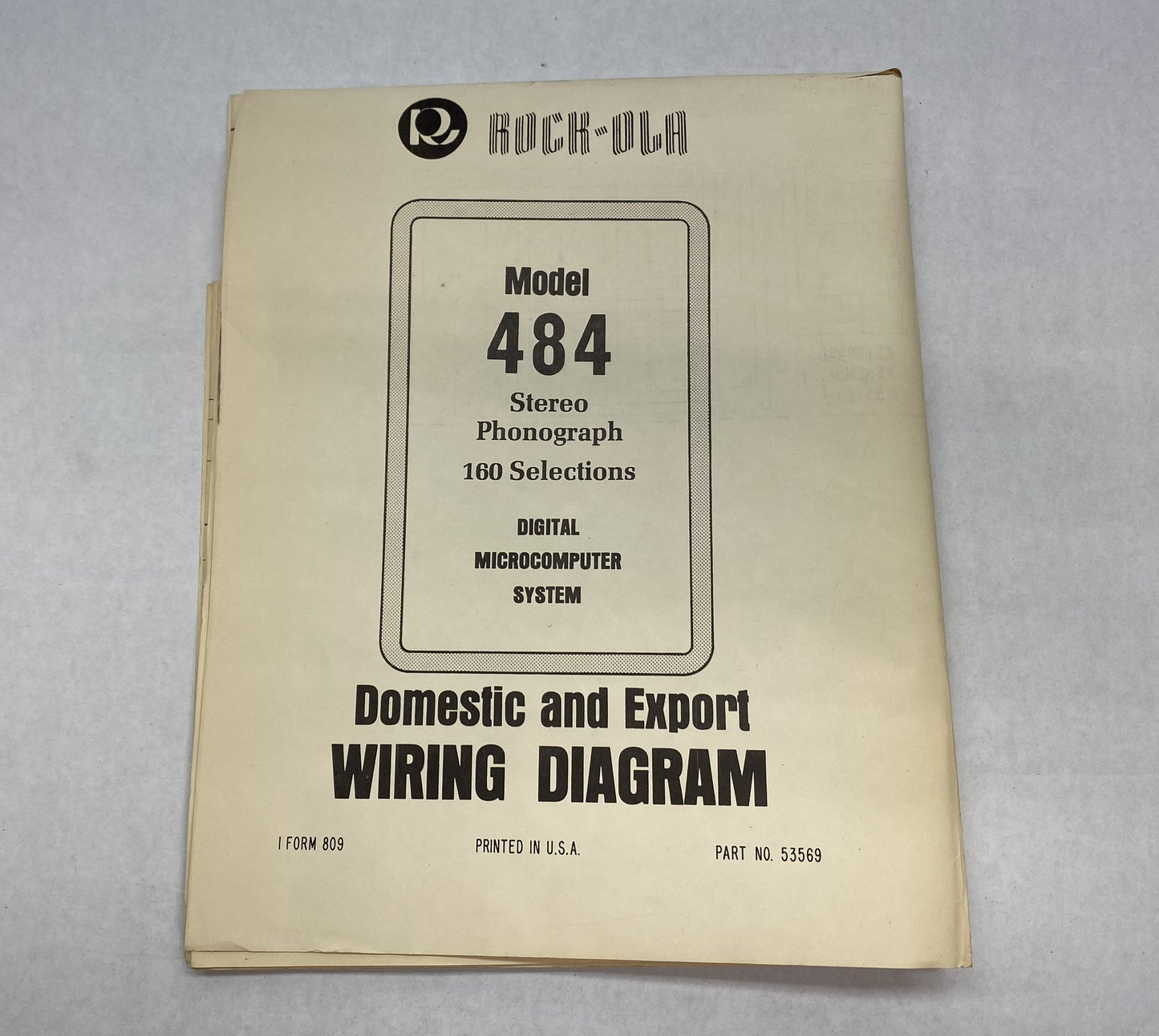 Rock-Ola 484 Wiring Diagram