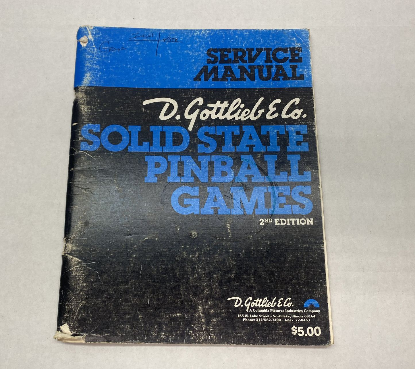 Gottlieb Solid State Pinball Games Service Manual, 2nd Ed.