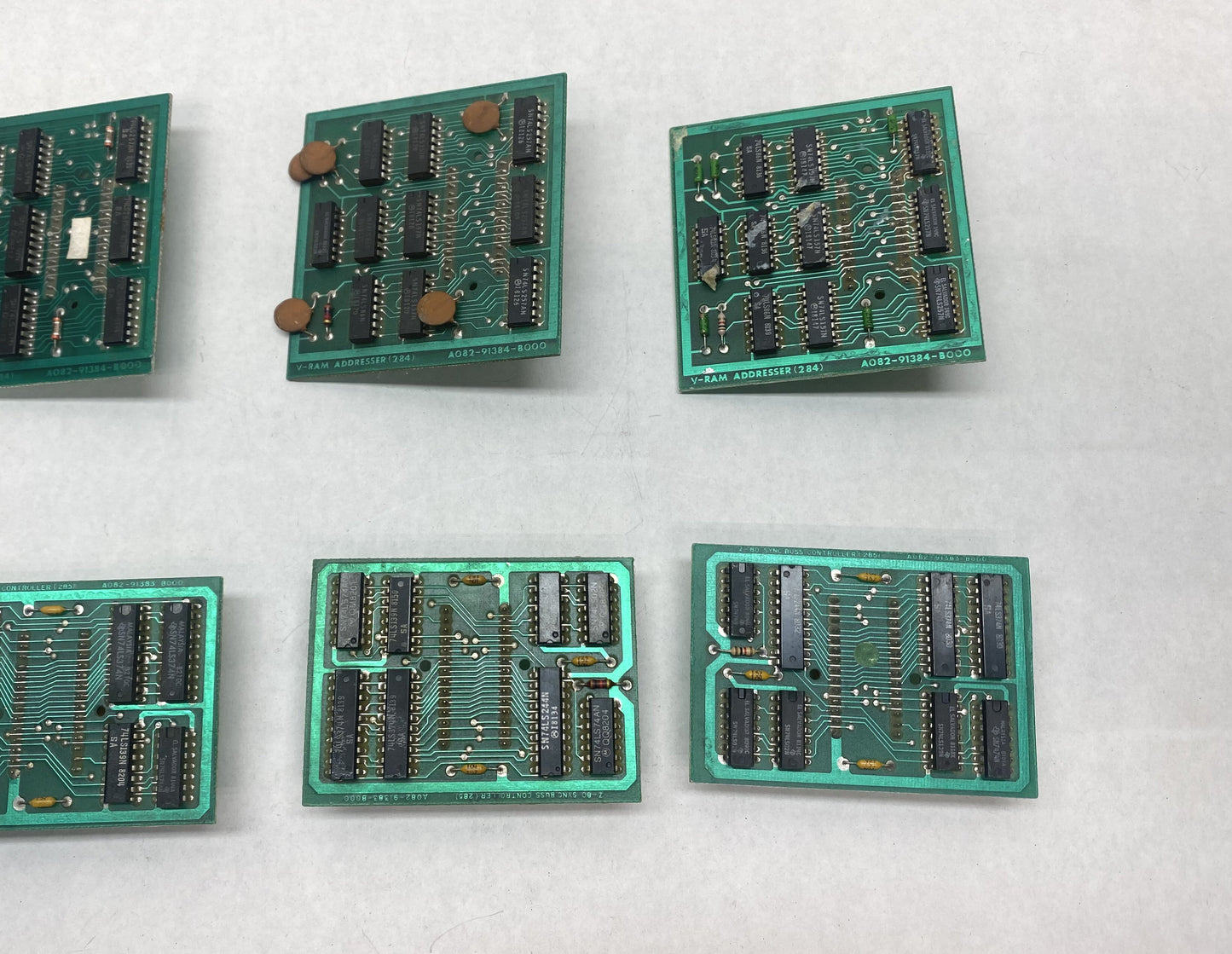 Pac-Man Z-80, V-RAM Satellite Board Lot x 8