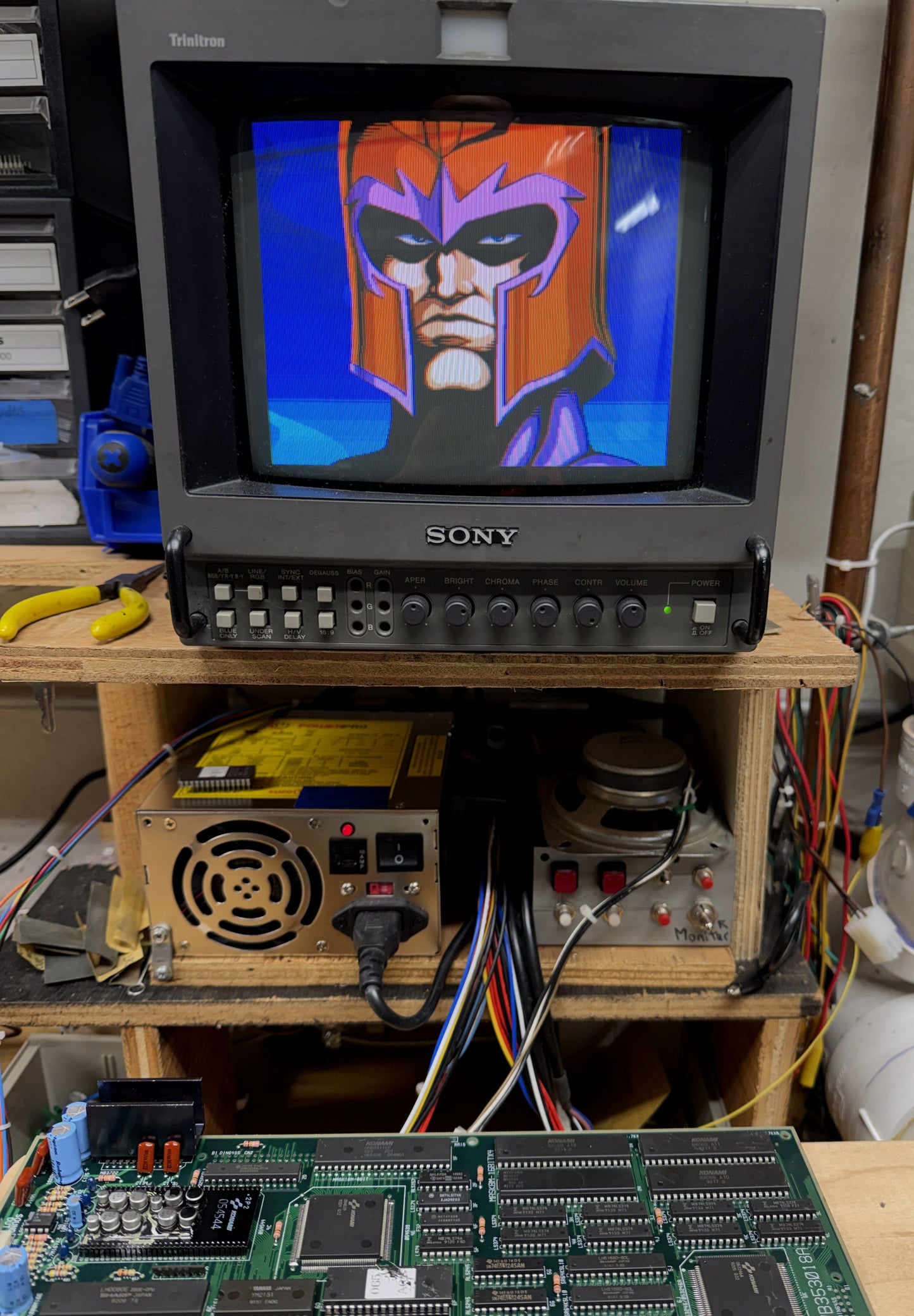 X-Men 4-Player Jamma Board with Sound Issues