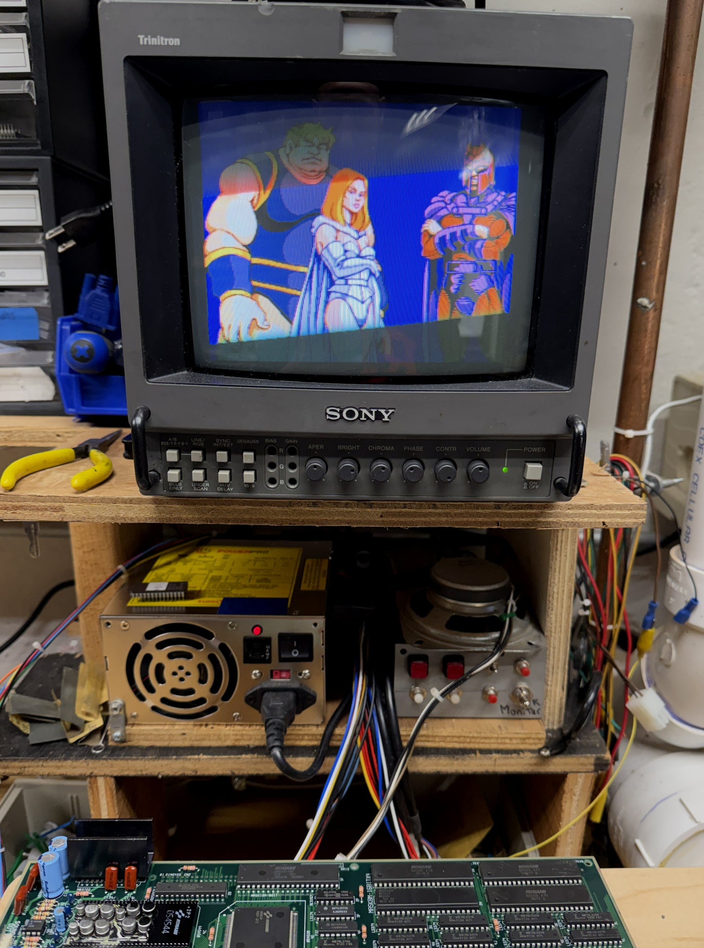 X-Men 4-Player Jamma Board with Sound Issues