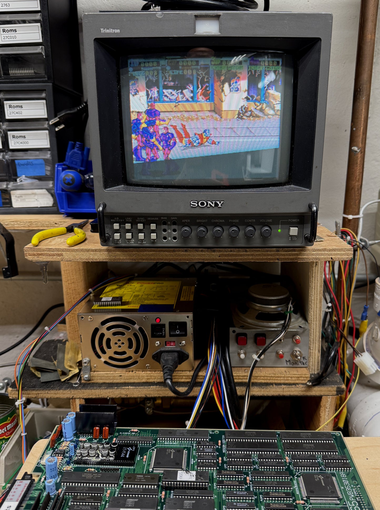 X-Men 4-Player Jamma Board with Sound Issues