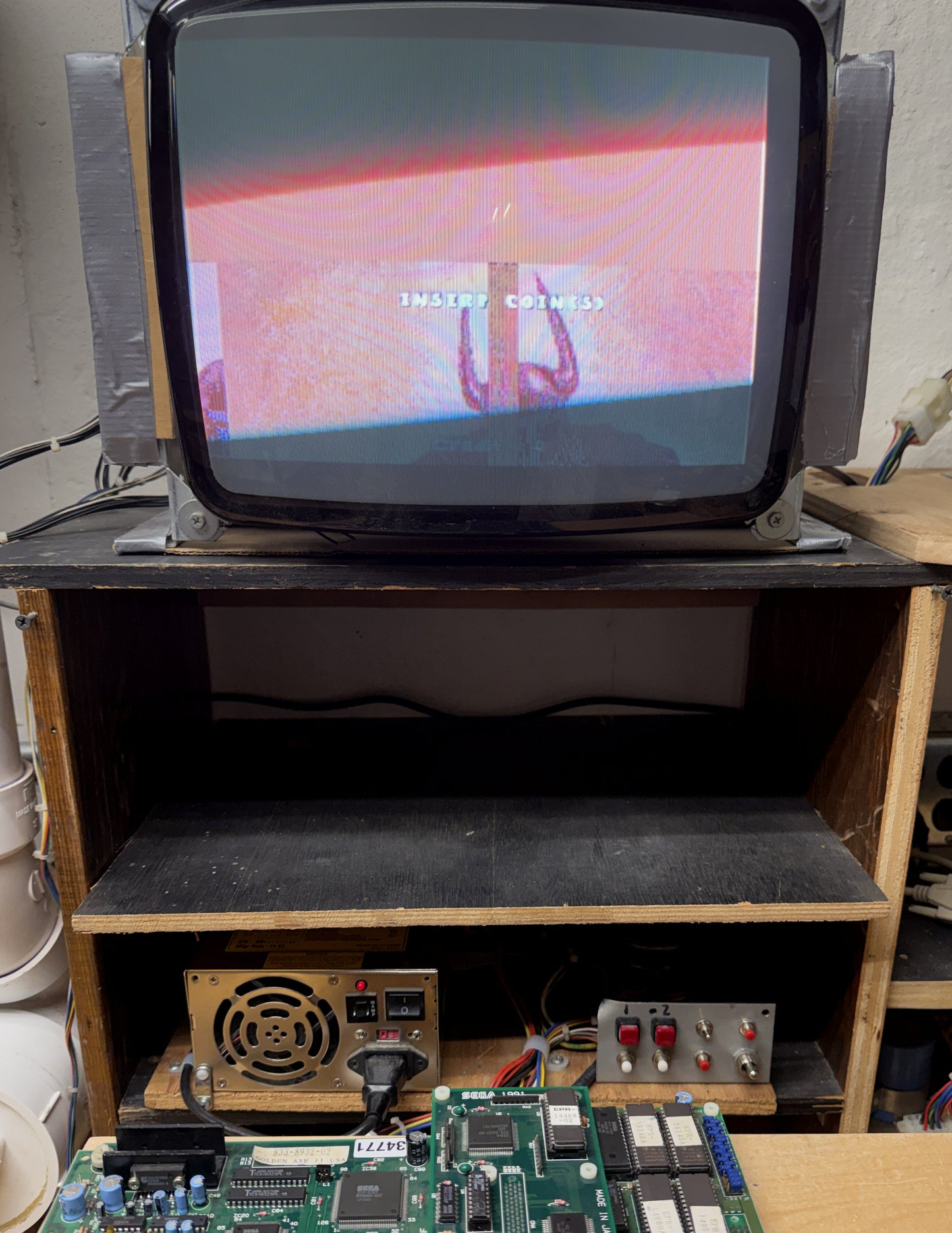Golden Axe 2 Sega System 32 Boardset, Video Issues