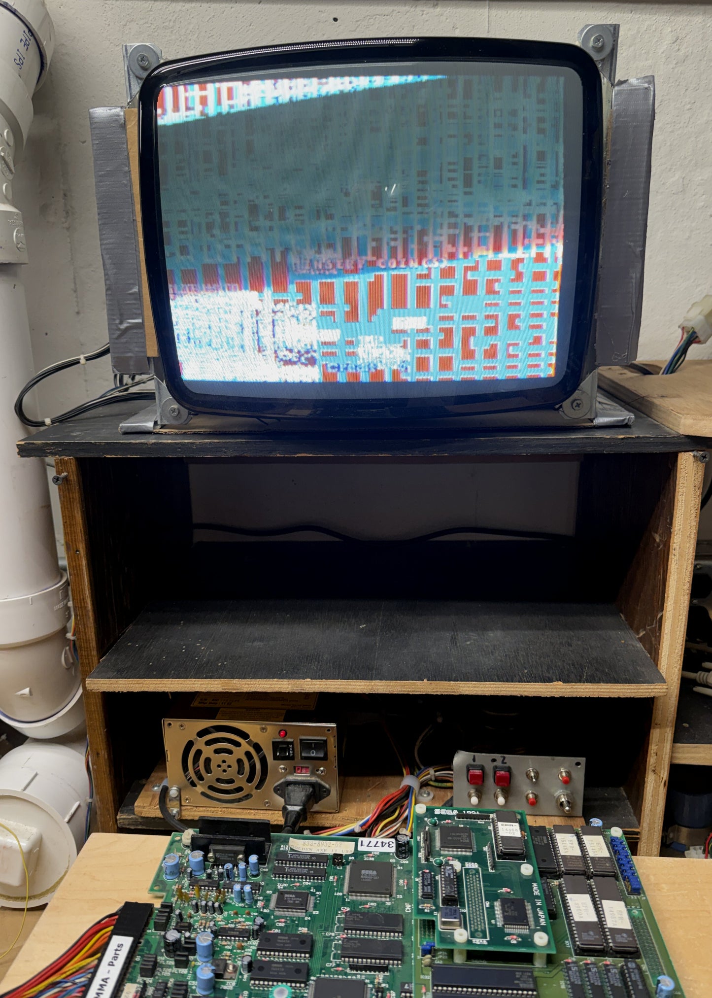 Golden Axe 2 Sega System 32 Boardset, Video Issues