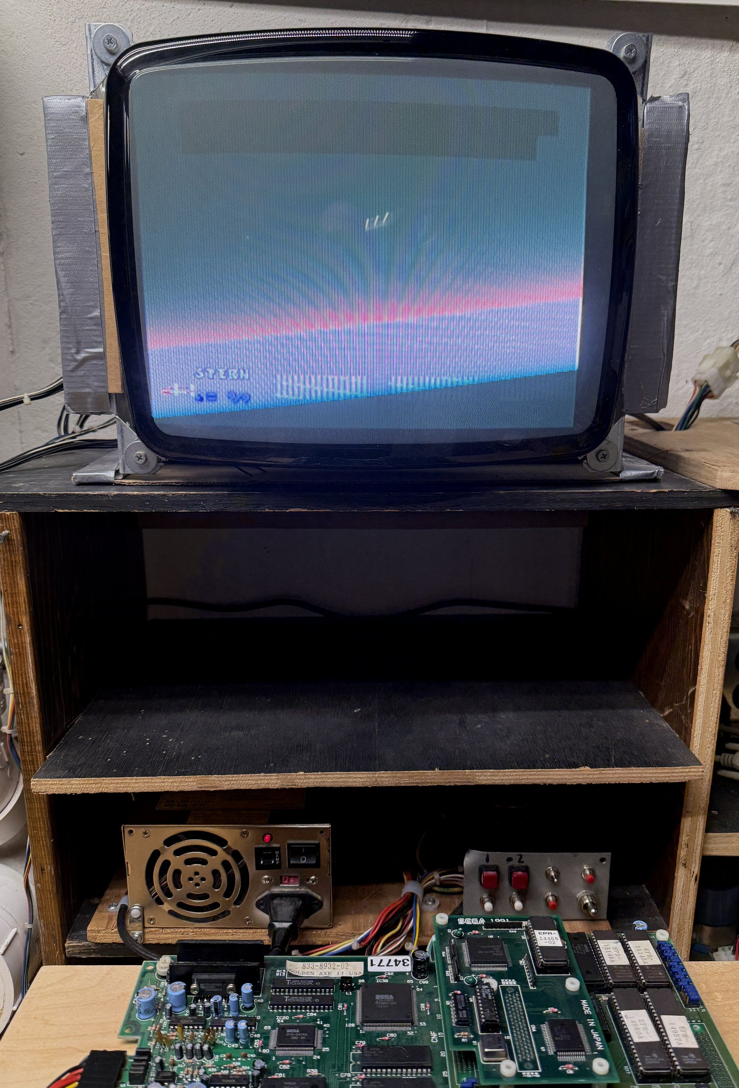 Golden Axe 2 Sega System 32 Boardset, Video Issues